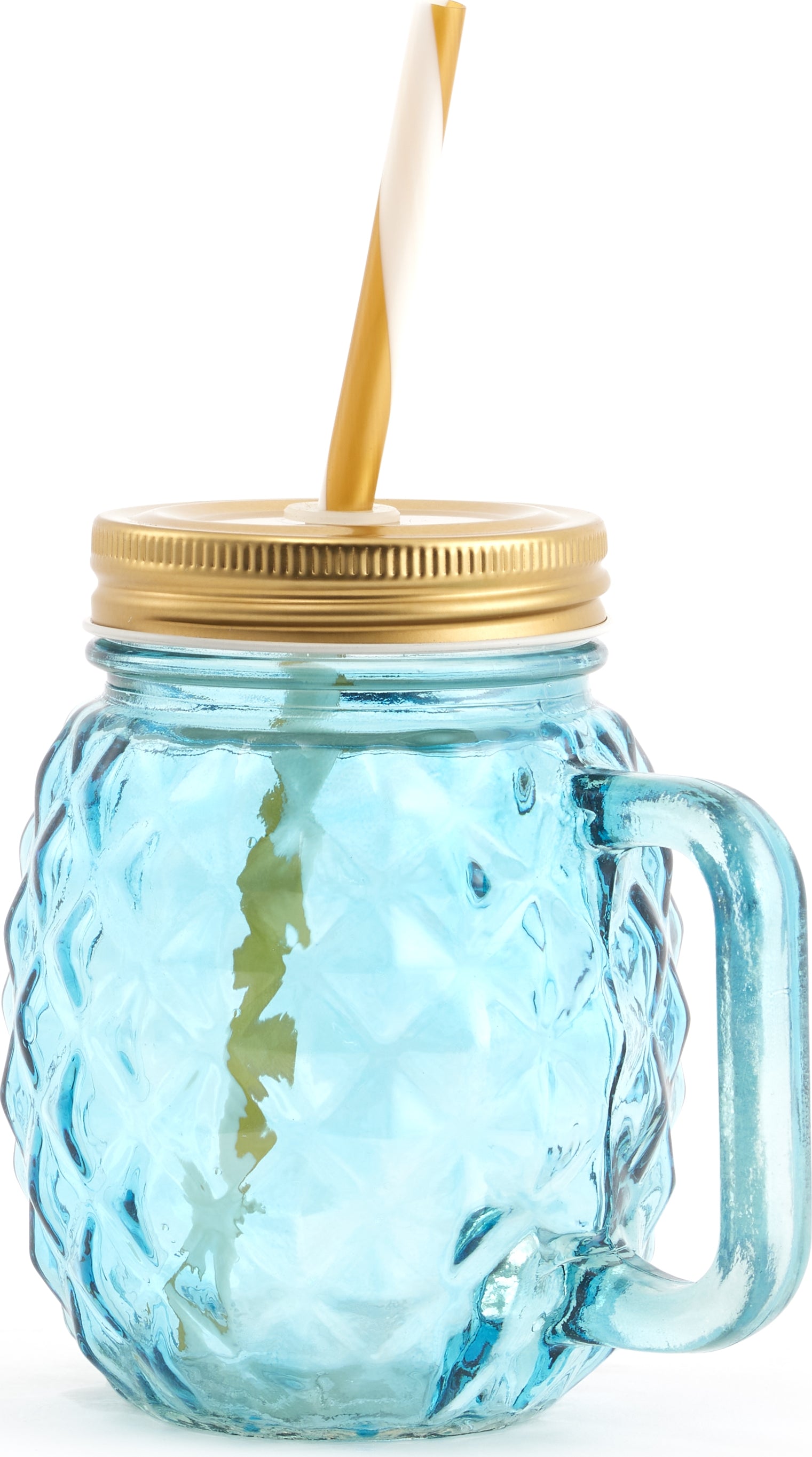 Bahamas Glass Pineapple Jar 400 ml in Teal Colour