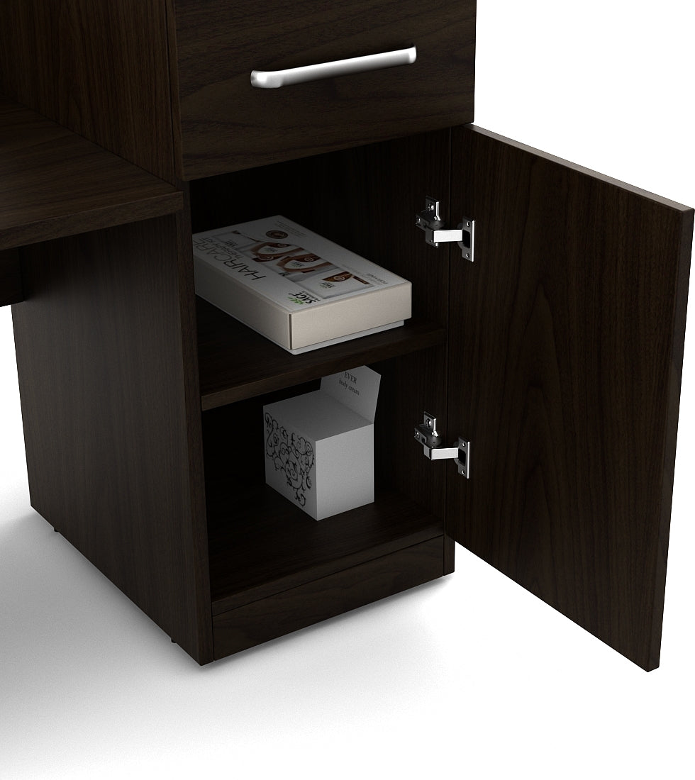 Magnum Dresser with Mirror in Urban Walnut Colour
