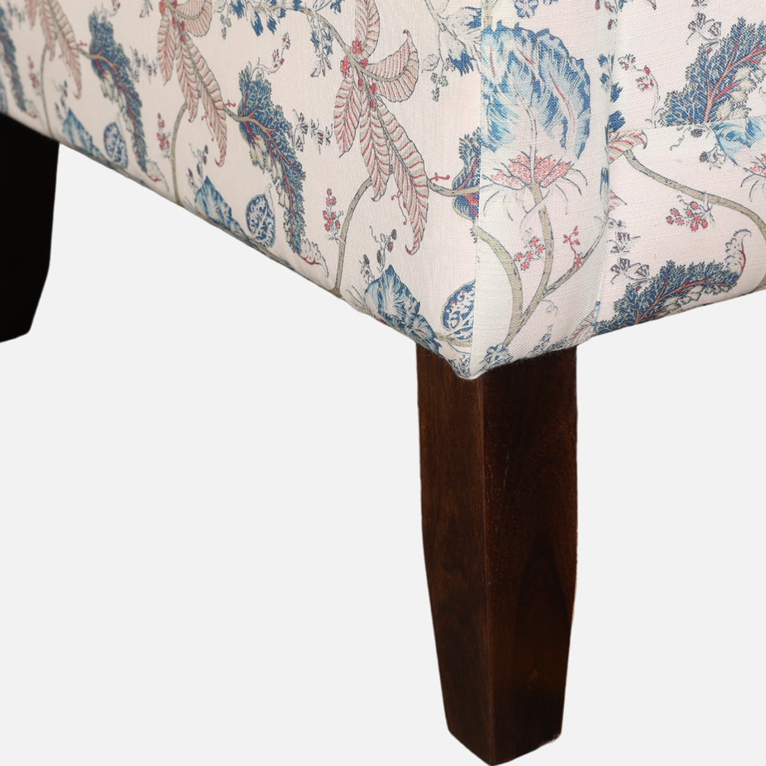 Daisy Fabric Wing Chair in Beige Colour