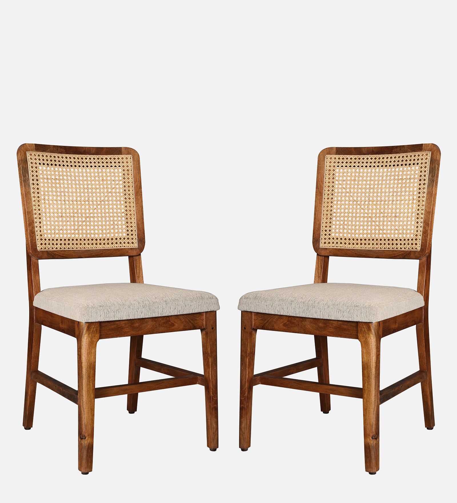 Siam Marble Top Dining Chair (Set Of 2) in Walnut Colour