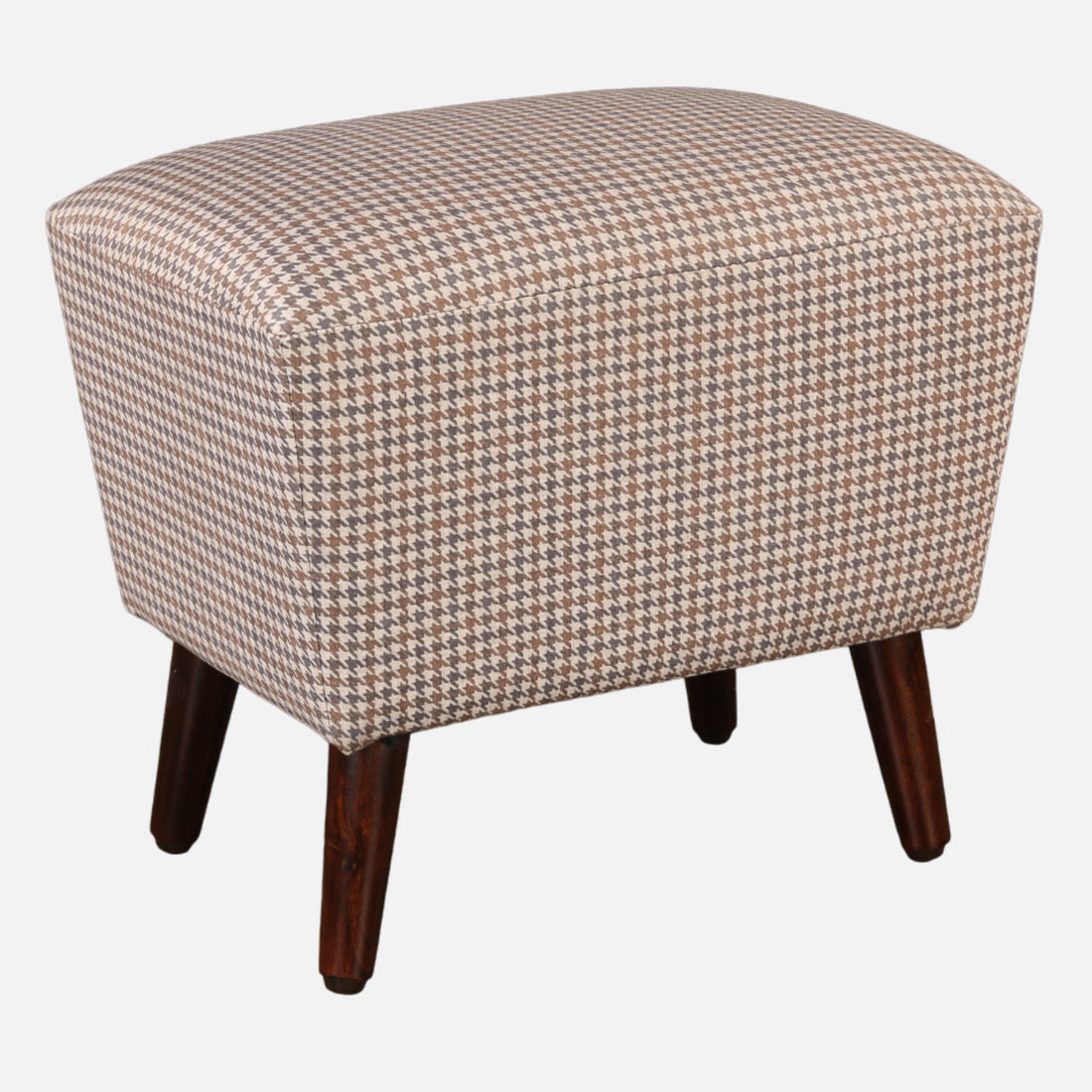 Azalea Fabric Ottomans in Beige Colour