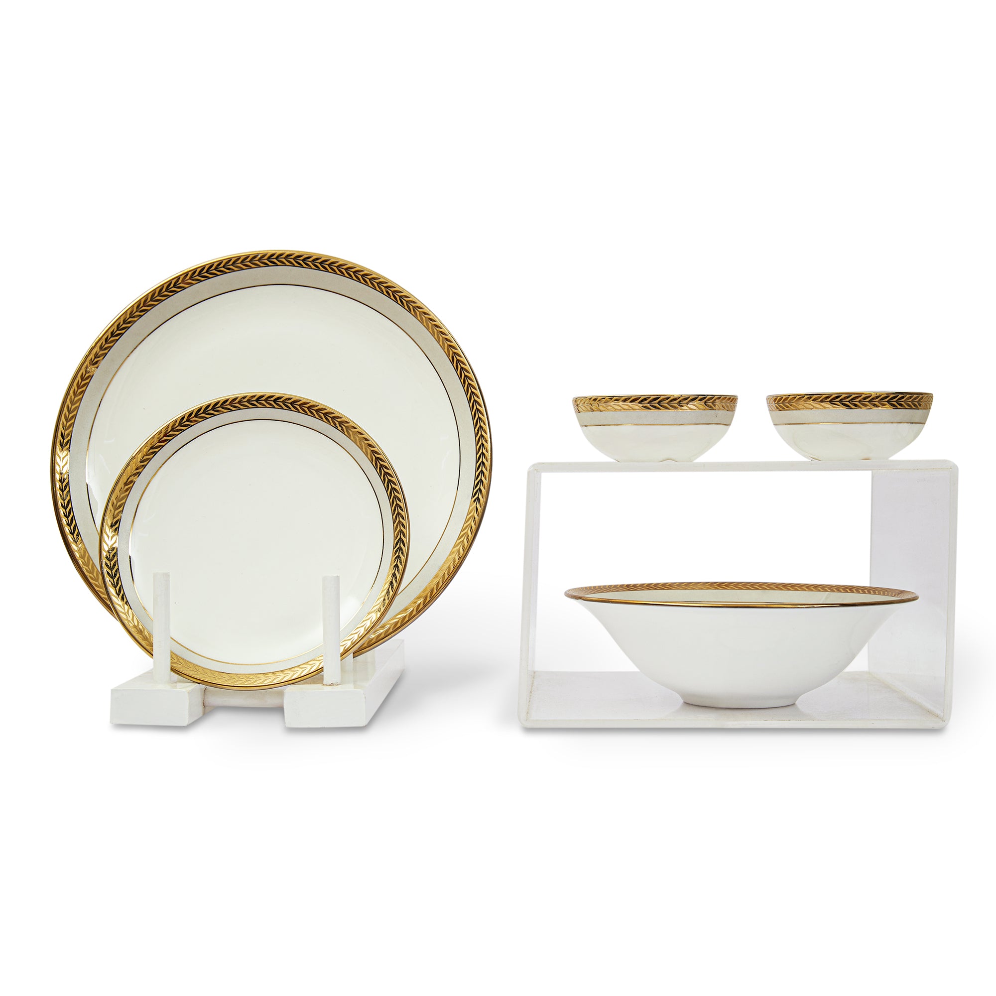Amour Diana Bone China Veg Bowl 10 Cm in White Colour