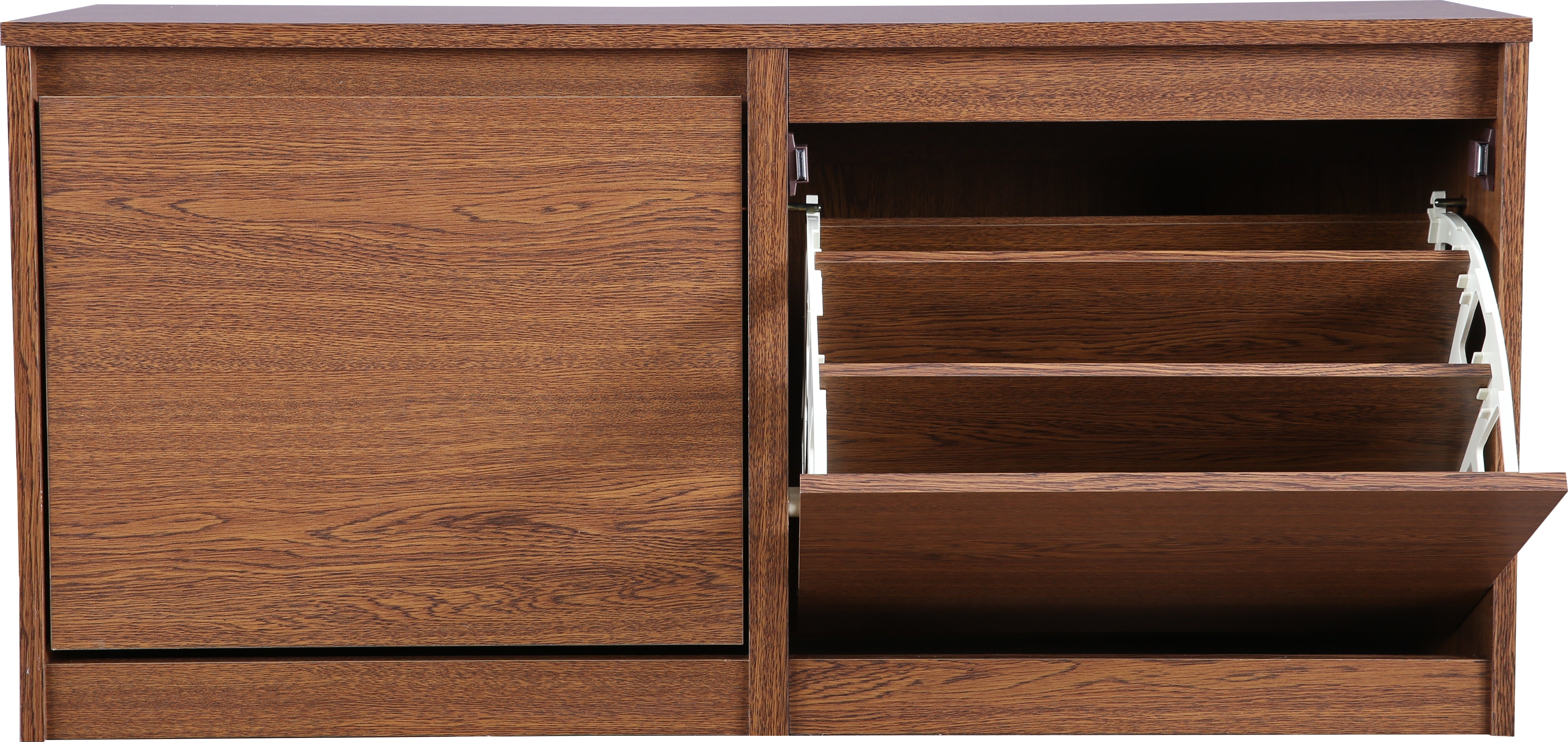 Alder Engineered Wood Shoe Rack in Oak Colour