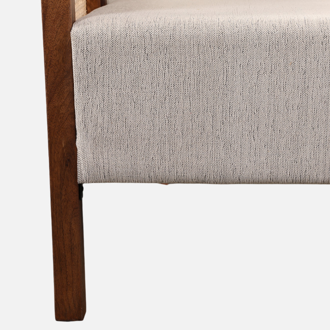 Siam Solidwood Three Seater Sofa in Beige Colour