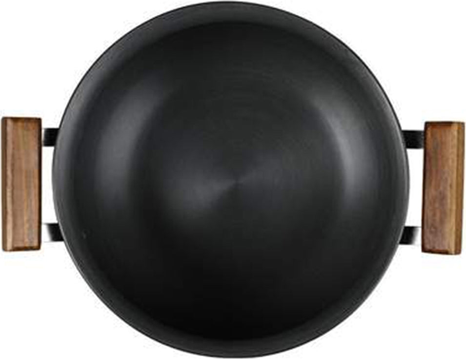 Ebony Hard Anodized Handi With Lid 24 Cm ,5Ltr ,3.25Mm Thickness in Black Colour