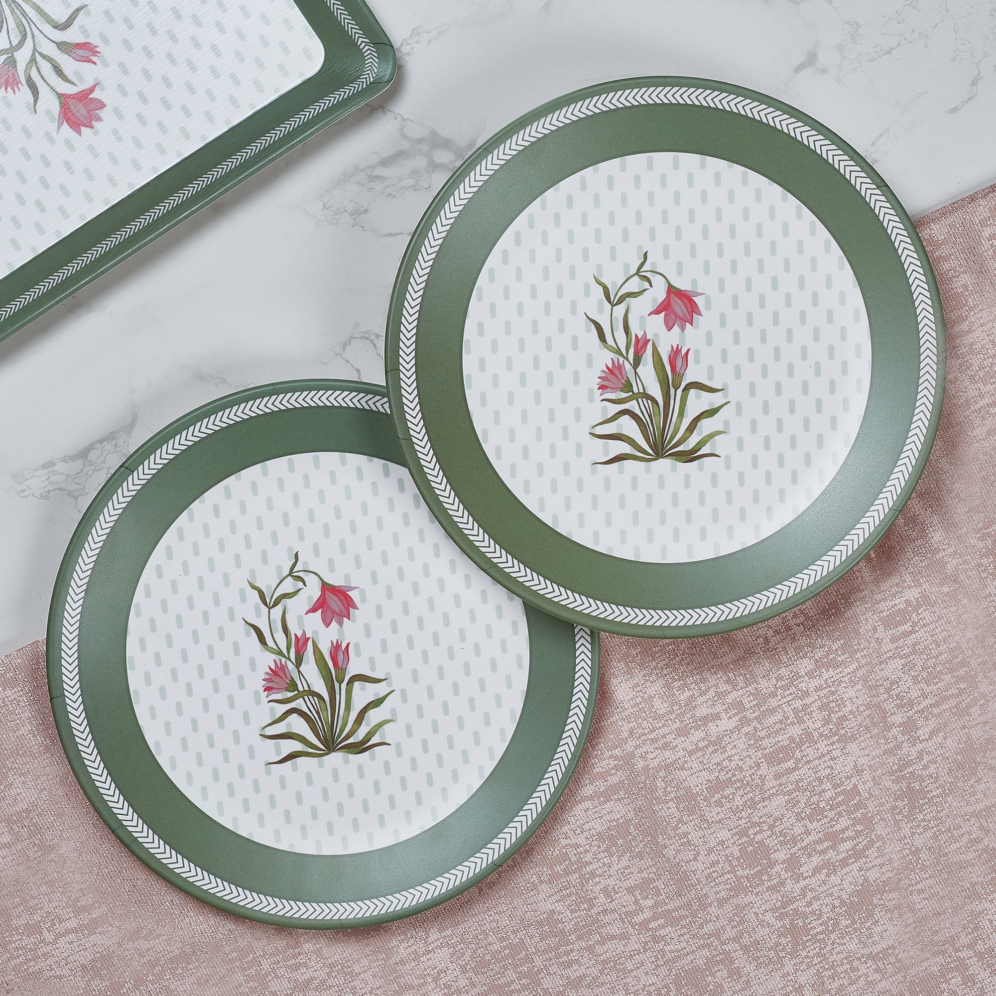 Living Essence Nelumbra Dinner Plate 10.8 Inch Set of 2Pcs