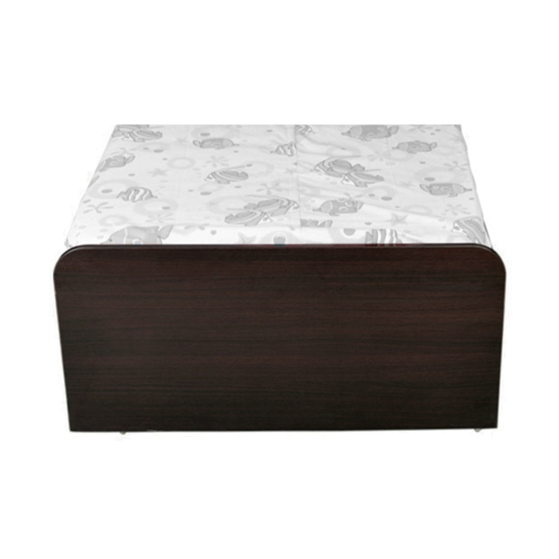 Swirl Single Bed with Box storage in Wenge Colour