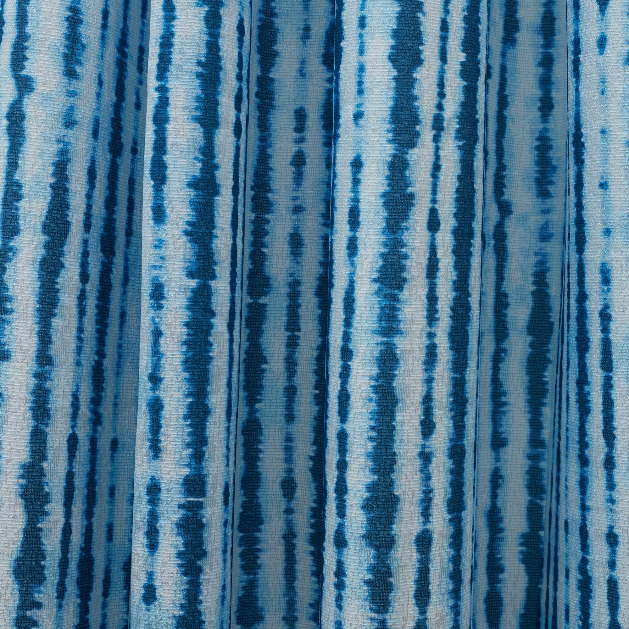 Nora Set of 2 Printed Jacquard Dim Out Door Curtains 7 Feet in Navy Colour