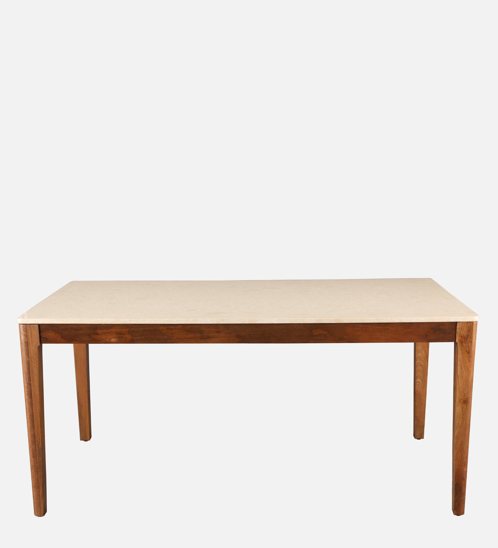 Siam Marble Top Six Seater Dining Table in Walnut Colour