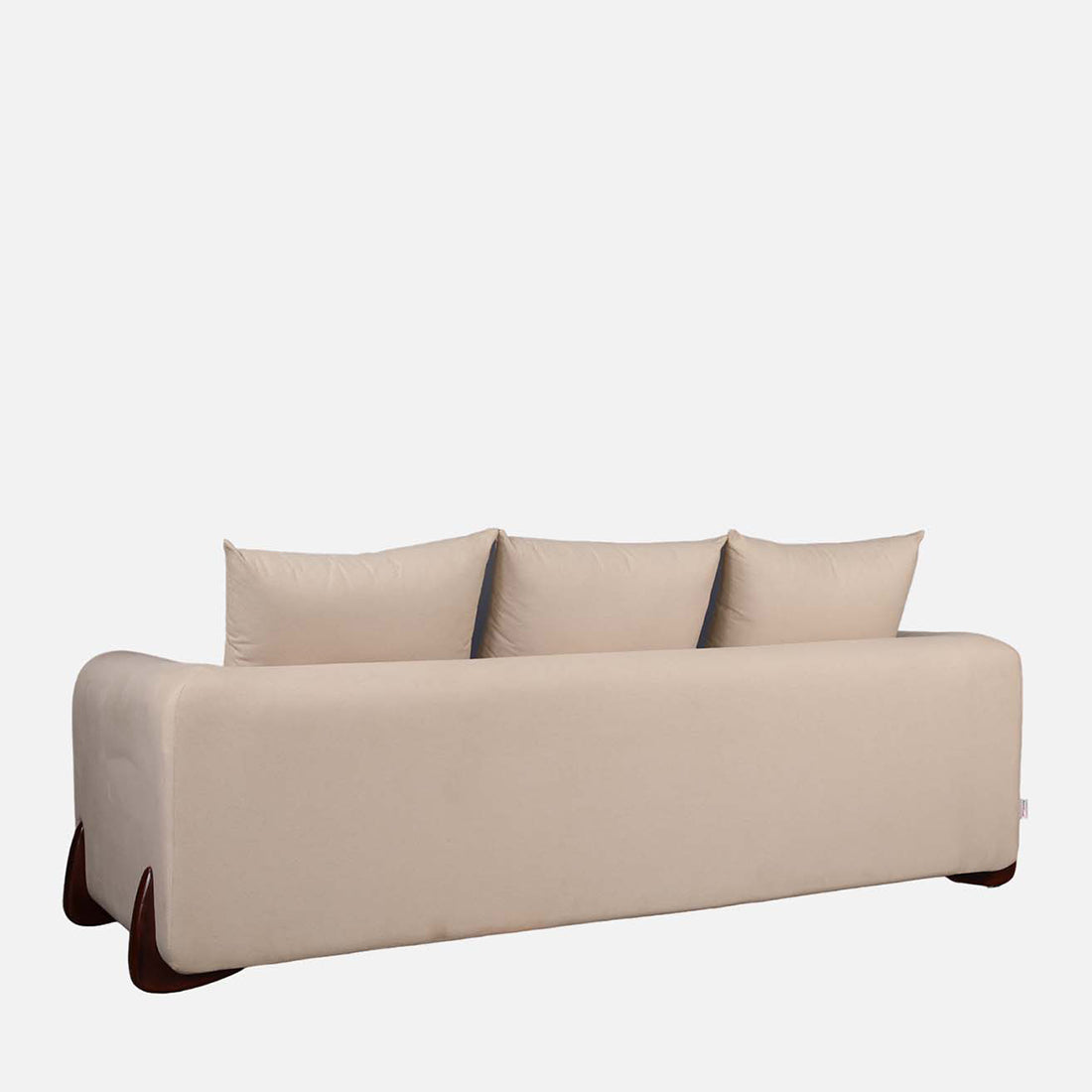 Bodhi Fabric Three Seater Sofa in Beige Colour