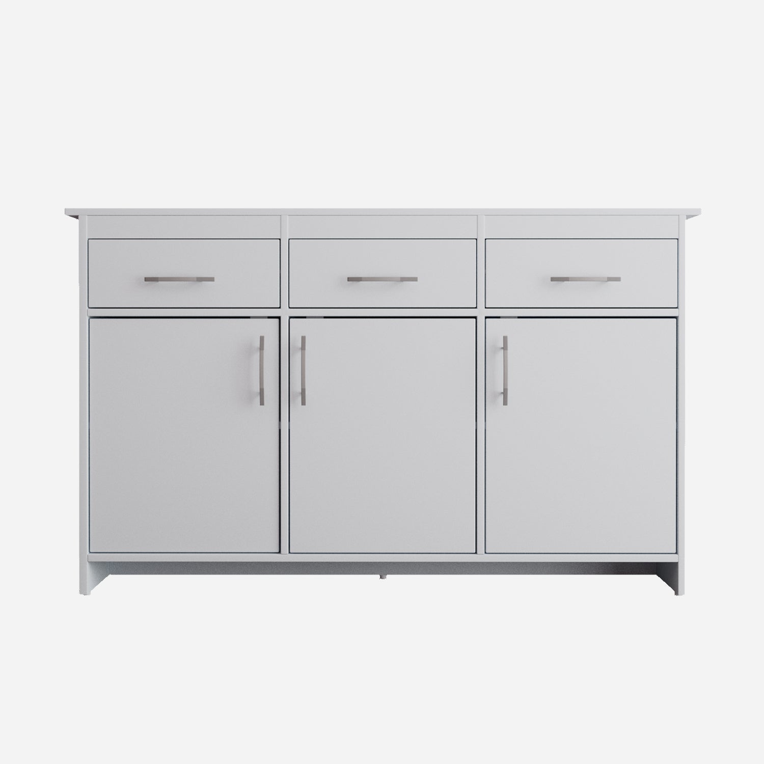 Albert Engineered Wood 3 Door Cabinet in White Colour
