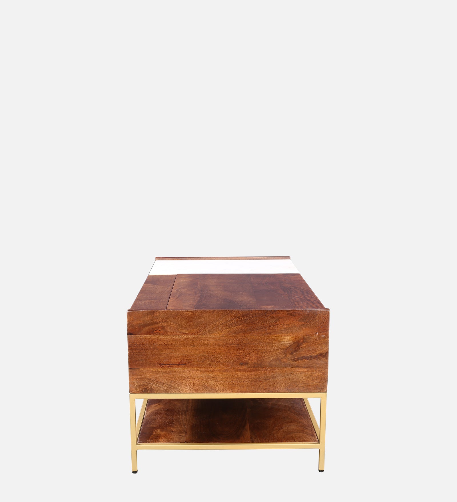 Crema Marble Top Center Table in Brown Colour