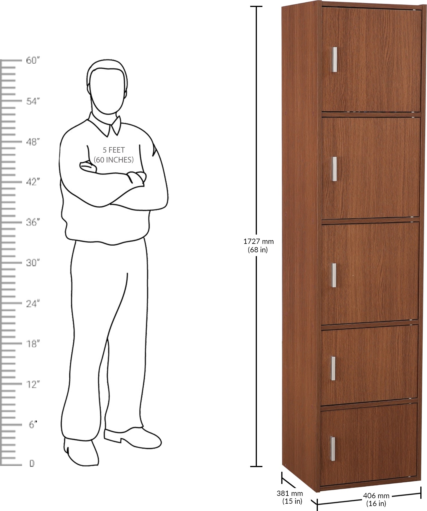 Combo - Buy Albert Engineered Wood 3 Tier + 4 Tier + 5 Tier Cabinet in Oak Colour