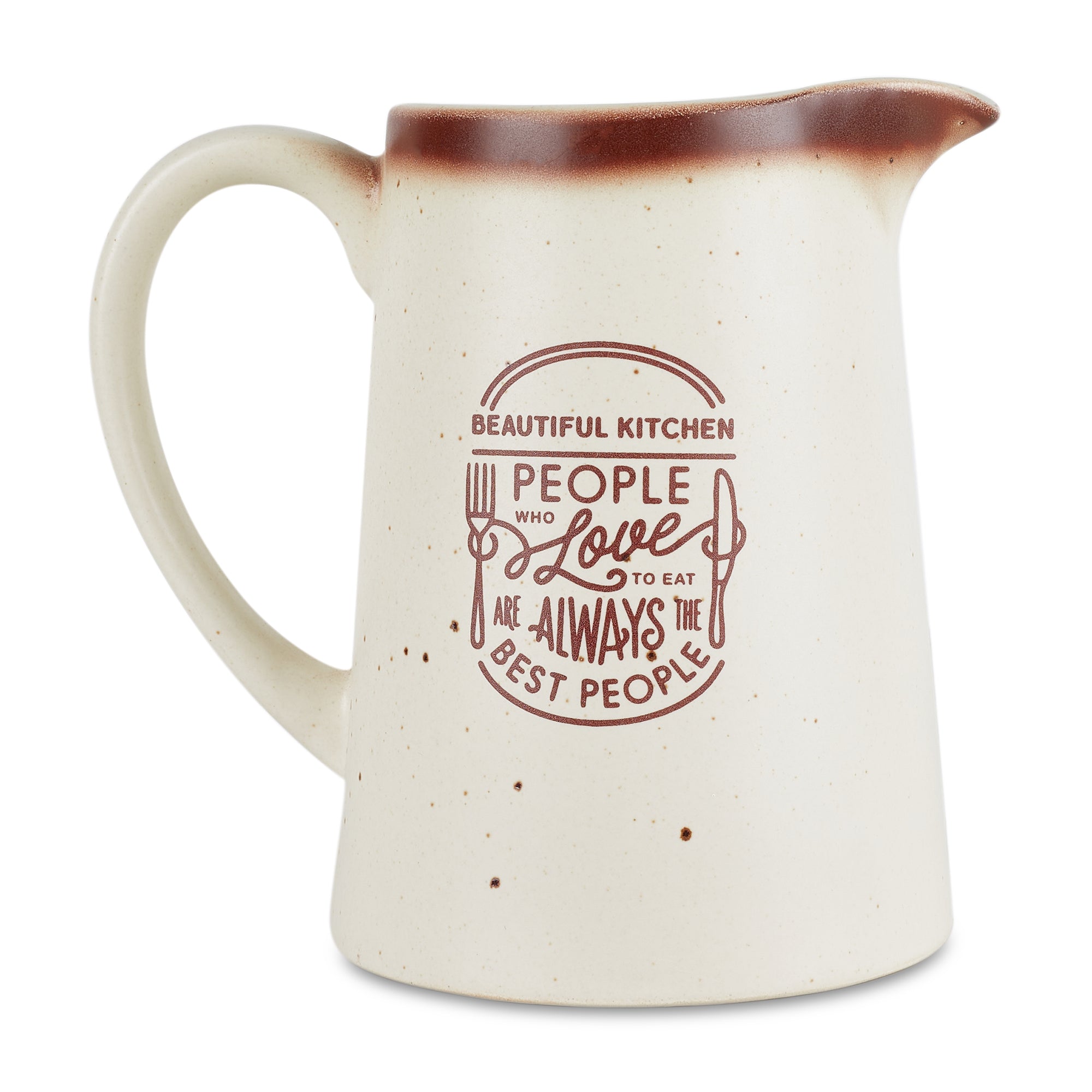 Beautiful Kitchen Studio Pottery Stoneware Water Jug in Beige Colour