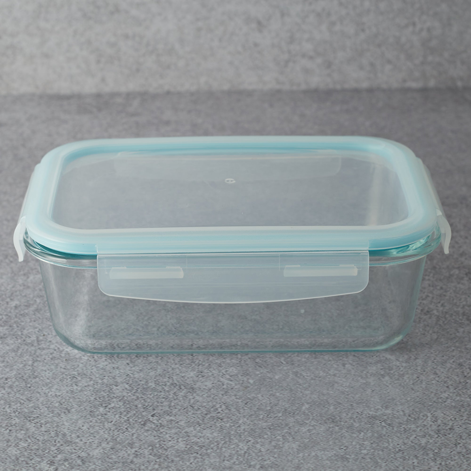Robust Glass Rectangle Container with PP Lid 1520ML in Transparent Colour