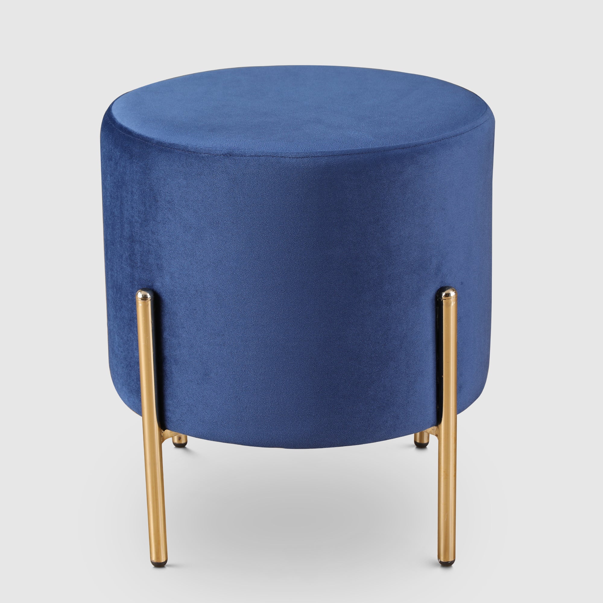 Elysia Fabric Ottomans in Blue Colour