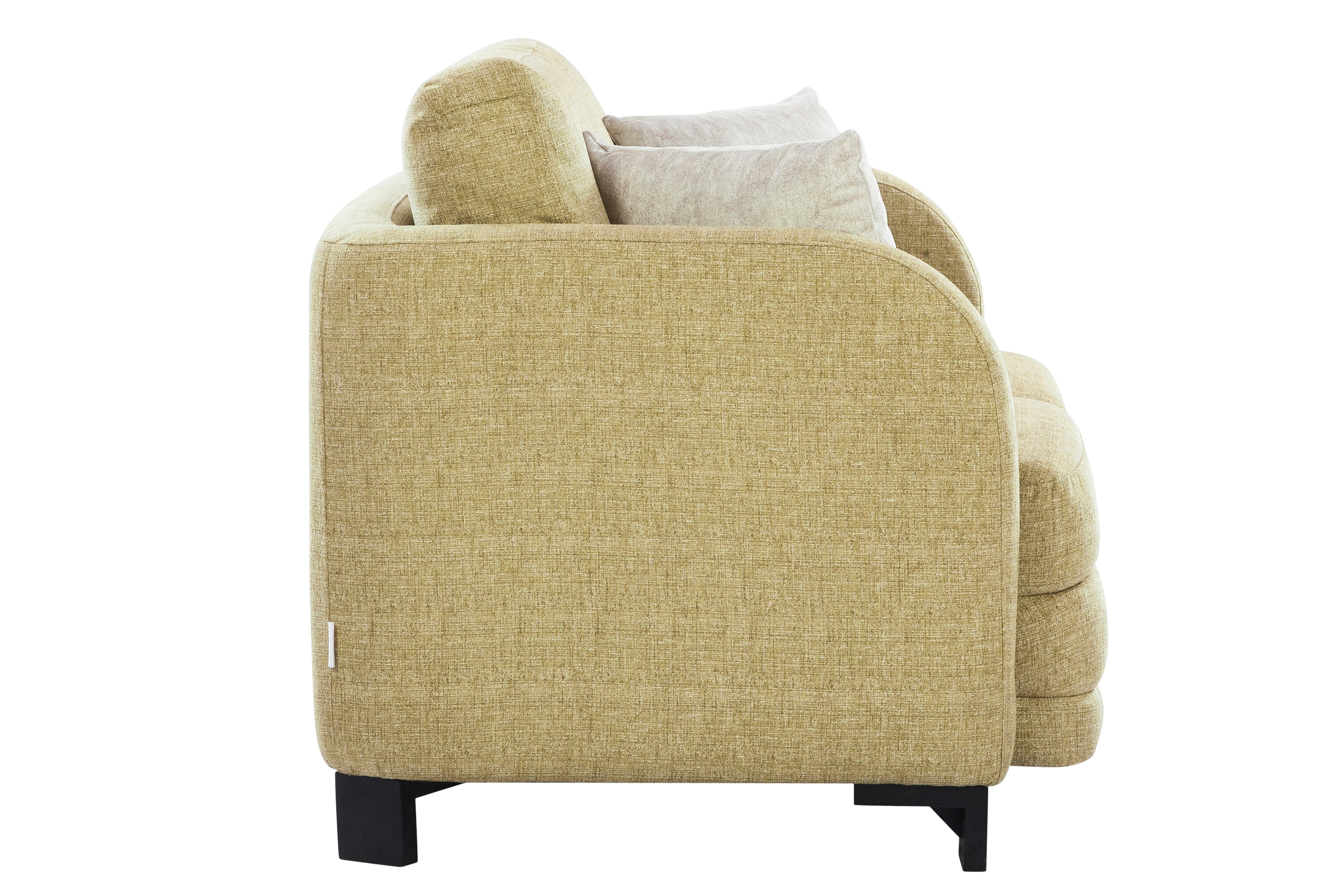 Grace Fabric Two Seater Sofa in Olive Colour
