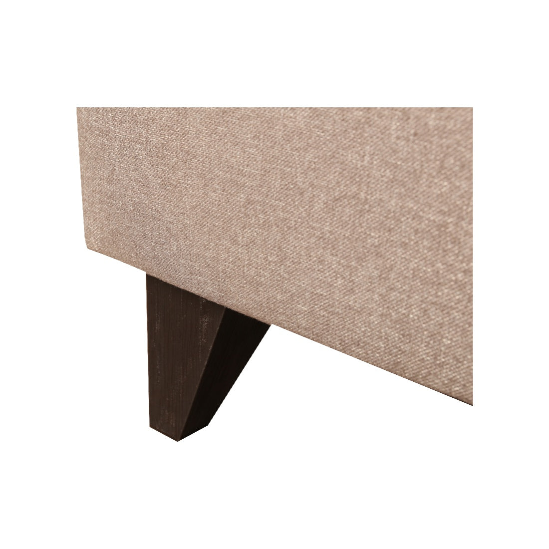 Garcia Fabric 3 Seater Sofa With Left Hand Side Lounger in Brown Colour