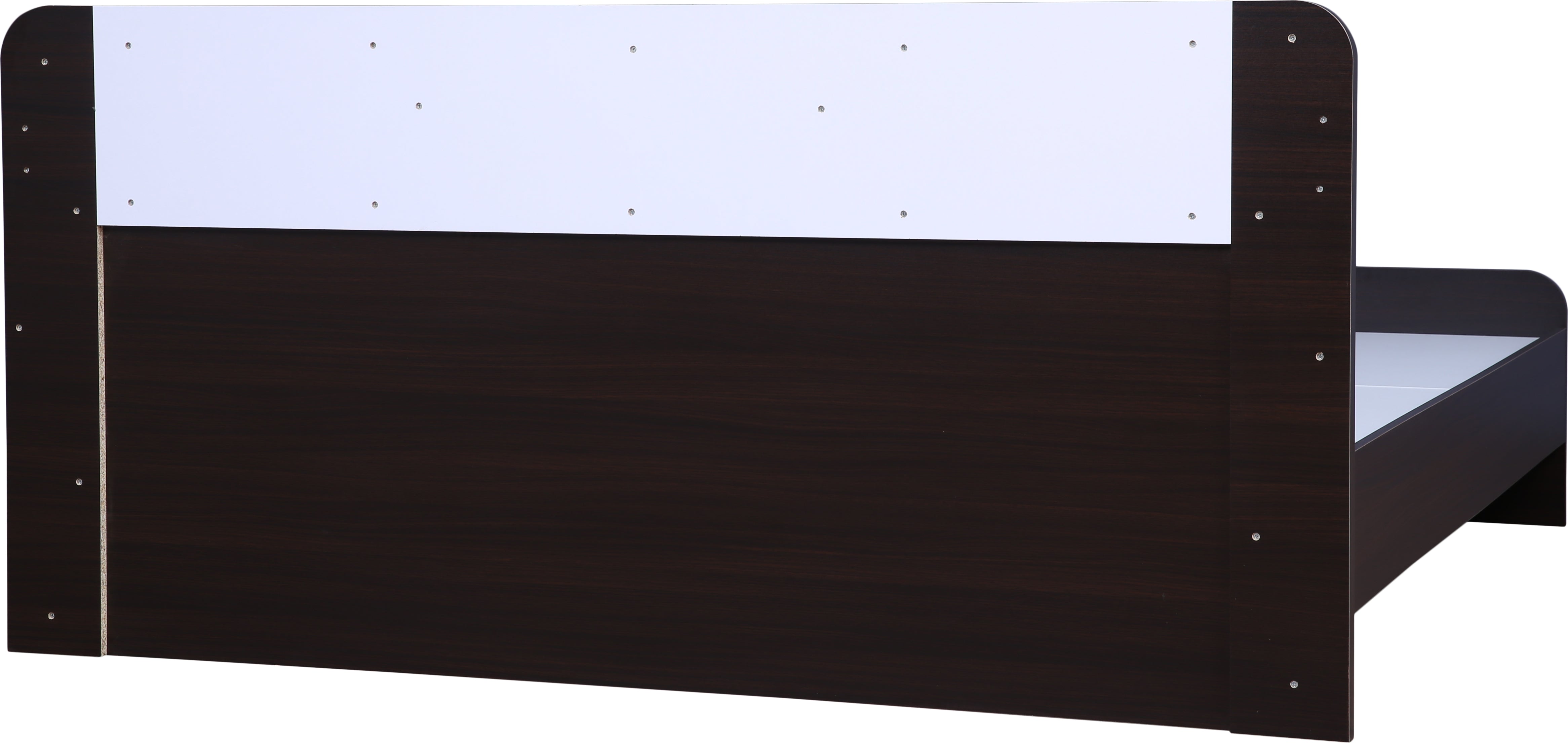 Swirl King Bed without storage in Dark Oak Colour