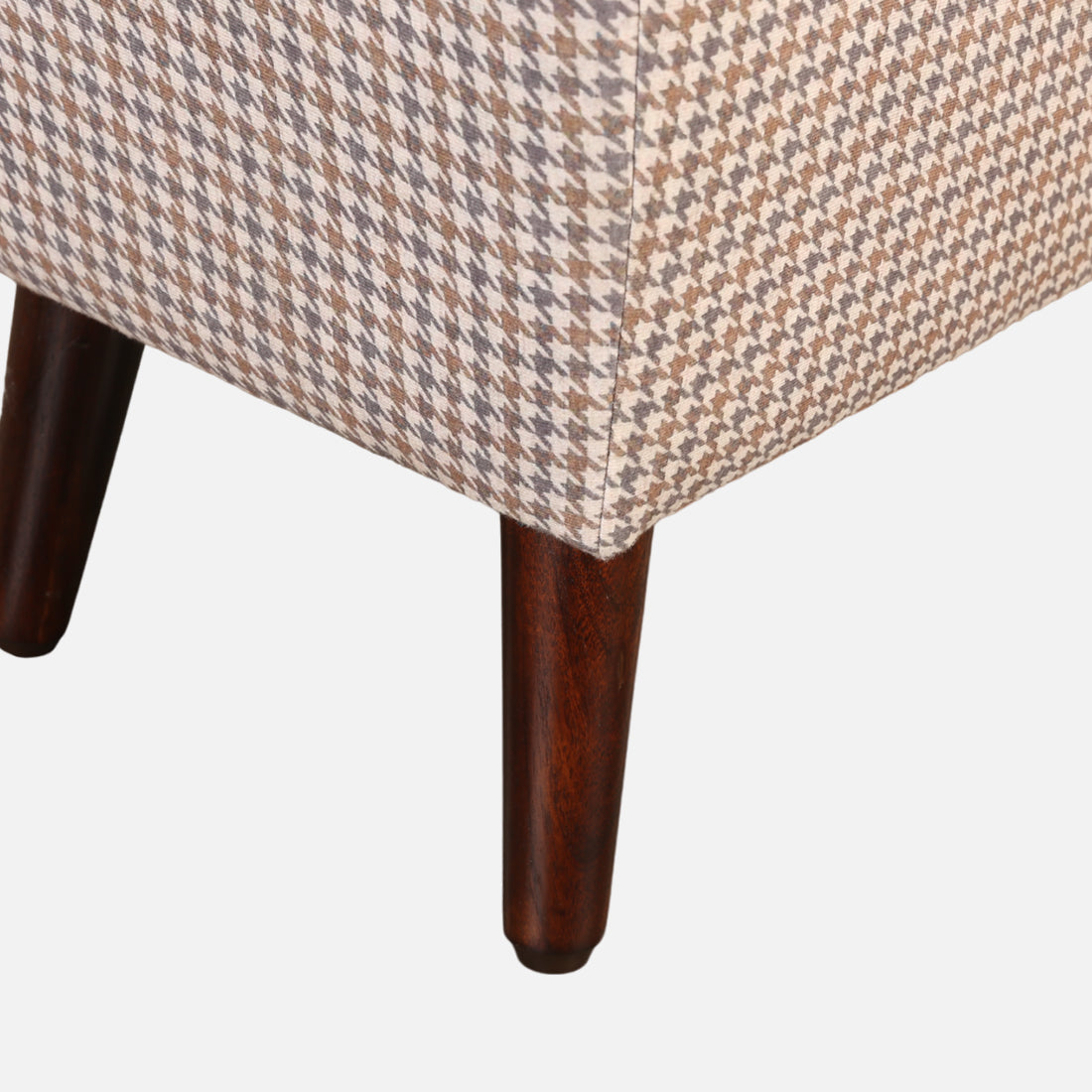 Azalea Fabric Ottomans in Beige Colour