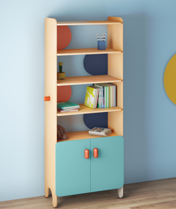 Hopscotch Multipurpose Storage Shelf with Hanging Hooks in Multi Colour