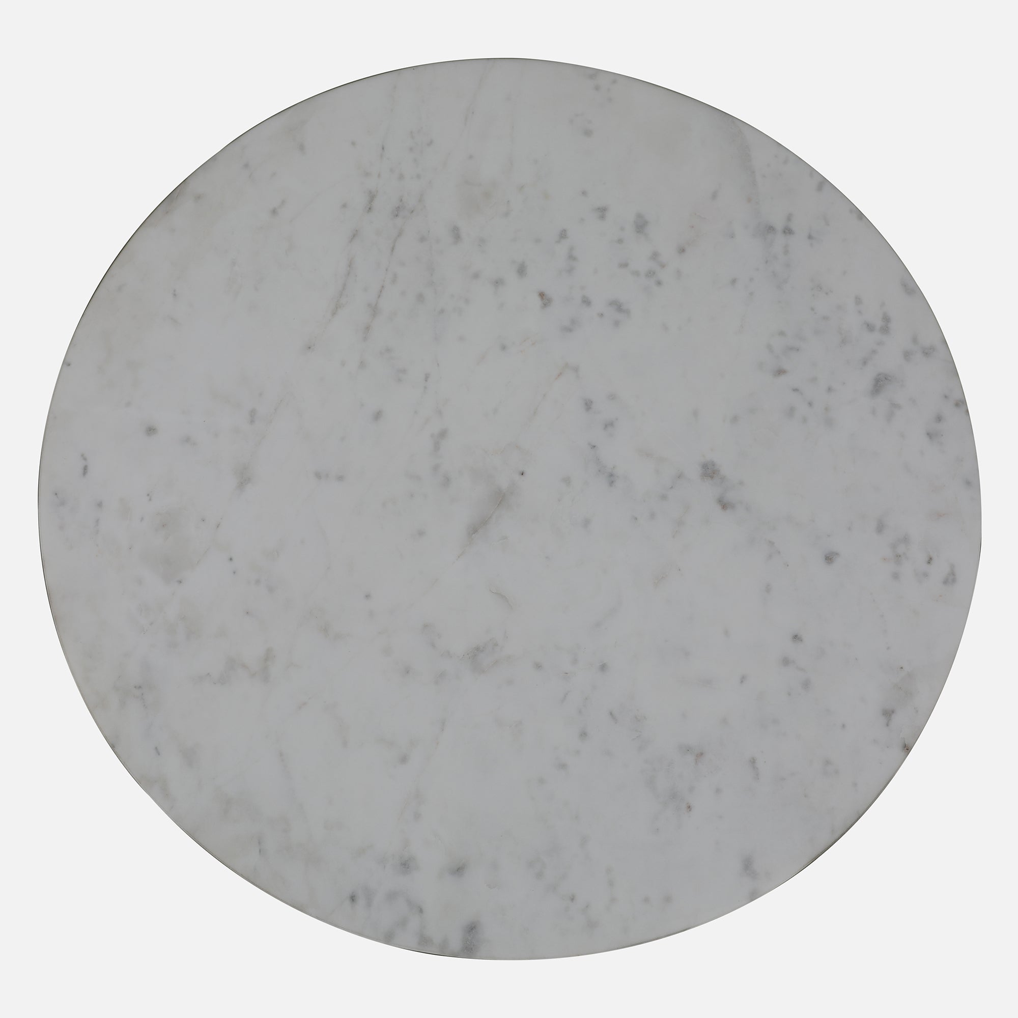 Chelsea Marble & Iron Center Table in White, Black & Gold Colour