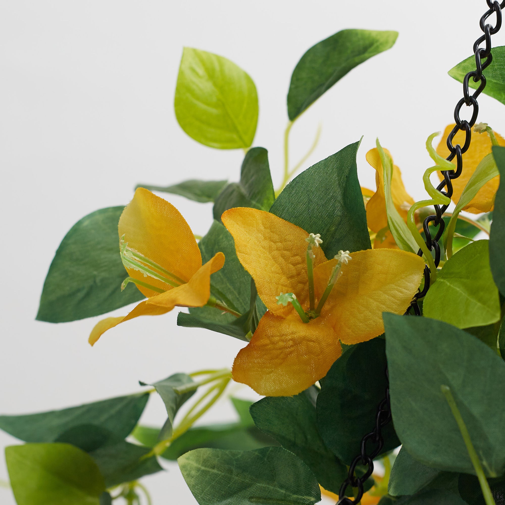 Ilana Faux Hanging Bougainvillea With Pot 54 Cm in Yellow Colour