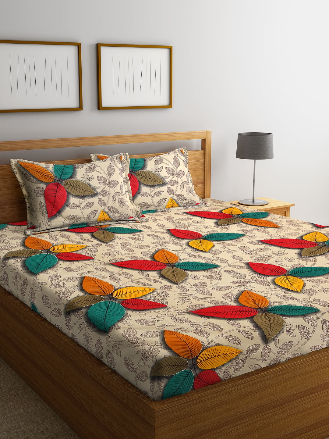Carnival Double Bedsheet 220 x 230 CM in Multi Colour
