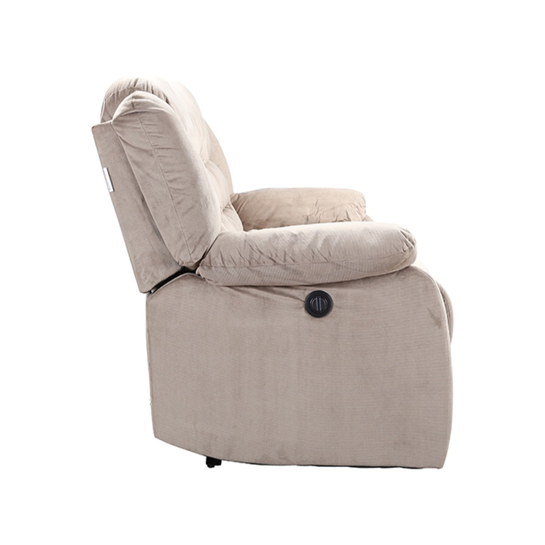 Bradford Fabric Three Seater Recliner in Beige Colour