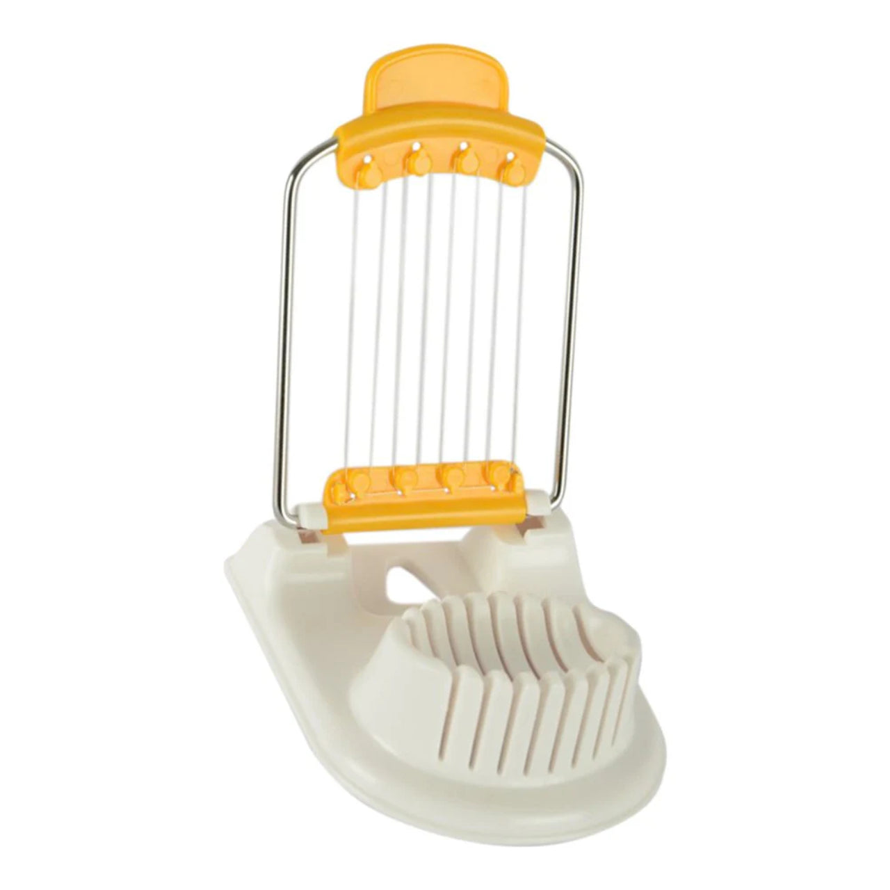Select Stainless steel Egg Cutter in White/Yellow Colour