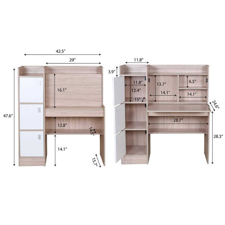Ace Study Desk in White Colour