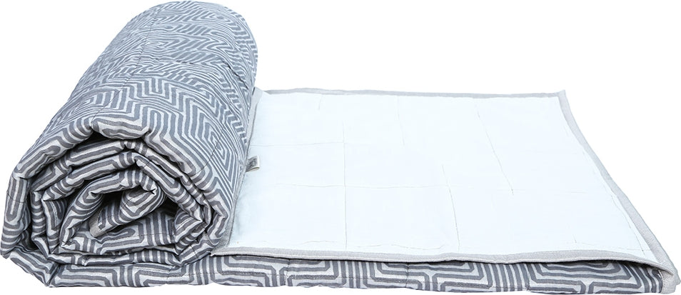Amour Polycotton Double Dohar in Charcoal Colour
