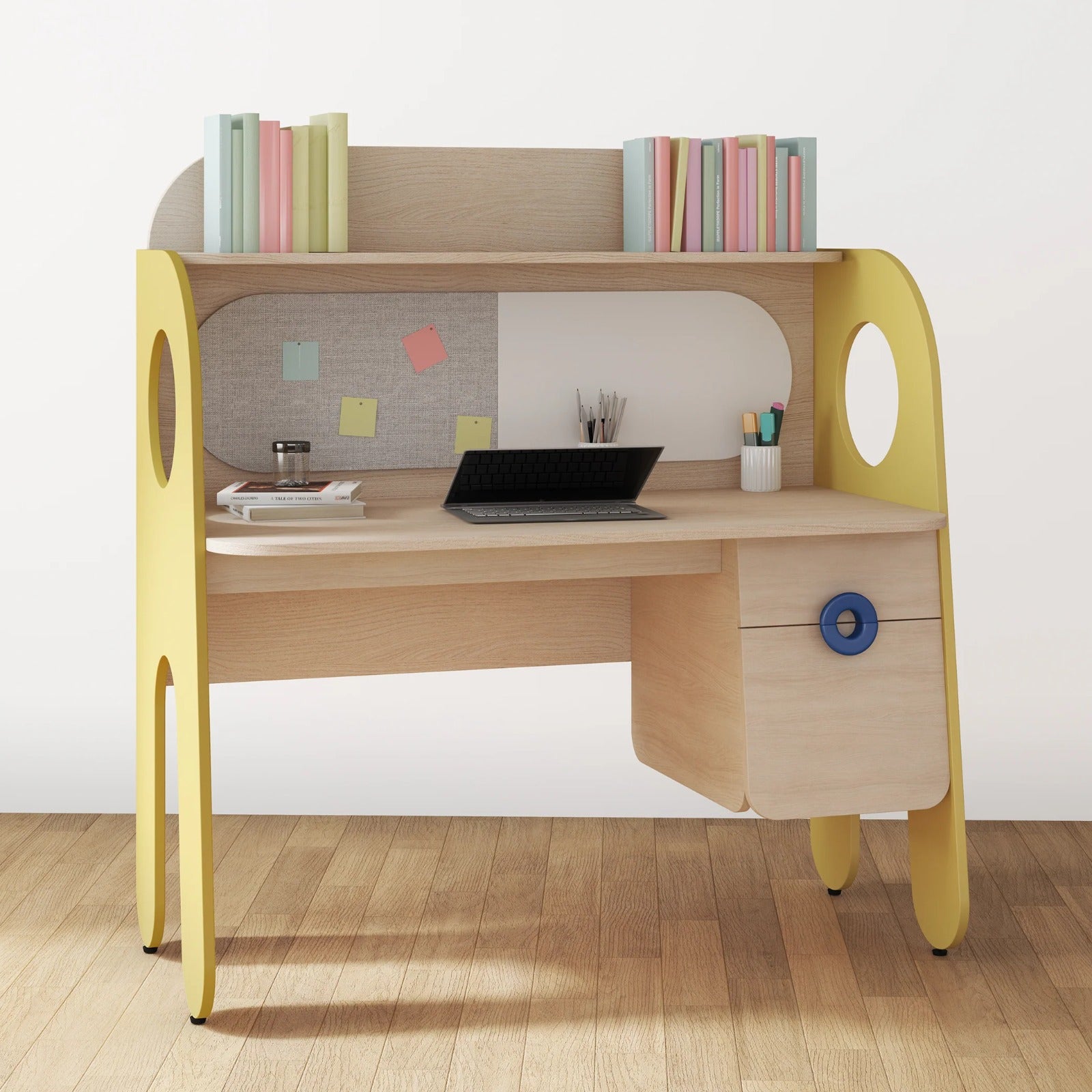 Popstar Study Table in Yellow Colour