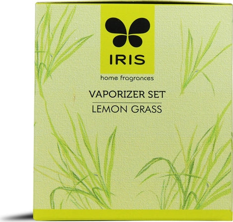 Vapourizer Set Ceramic 5Ml With 2 Tealights in Lemongrass Colour