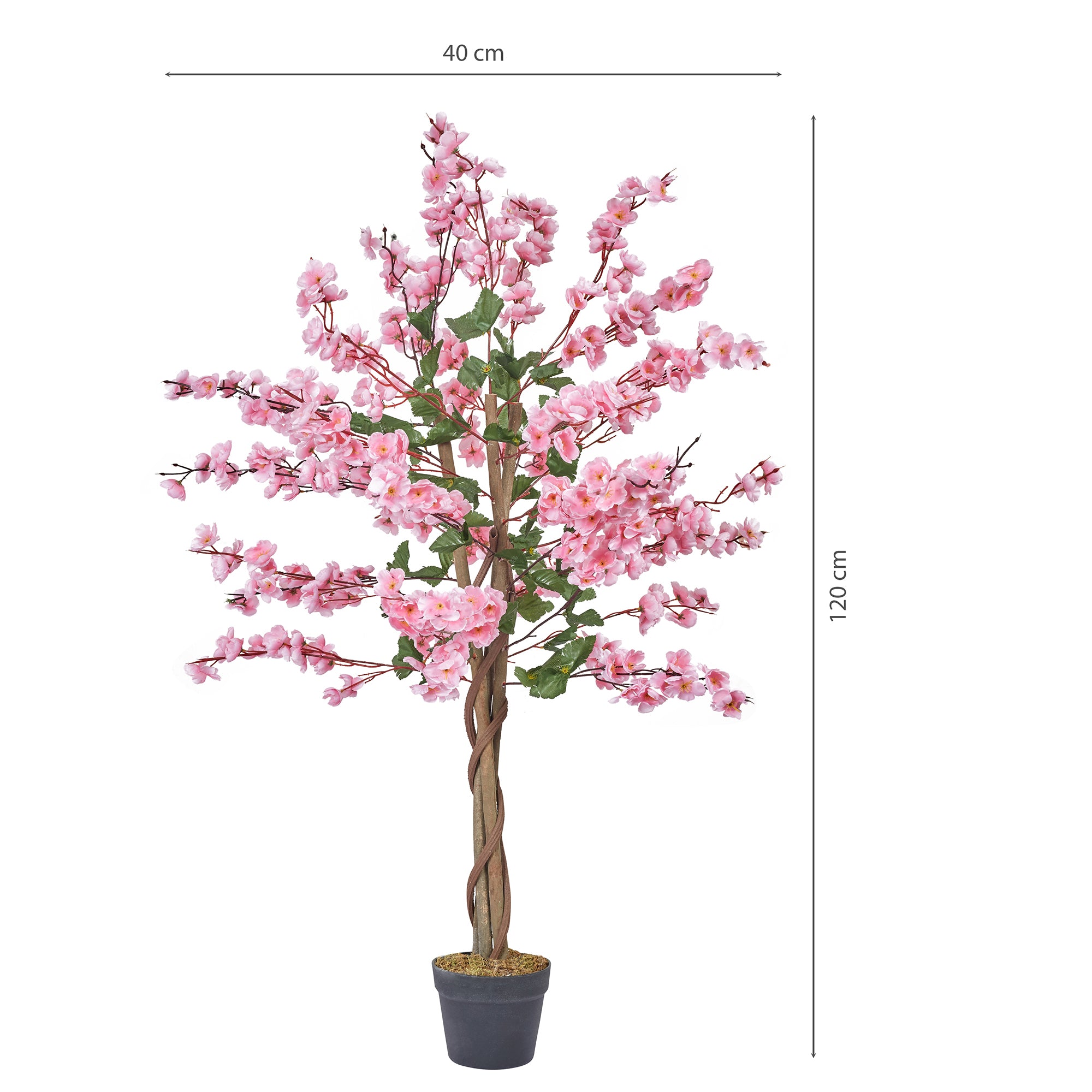 Ilana Artificial Cheery Blossom Potted Tree 120Cm in Pink Colour