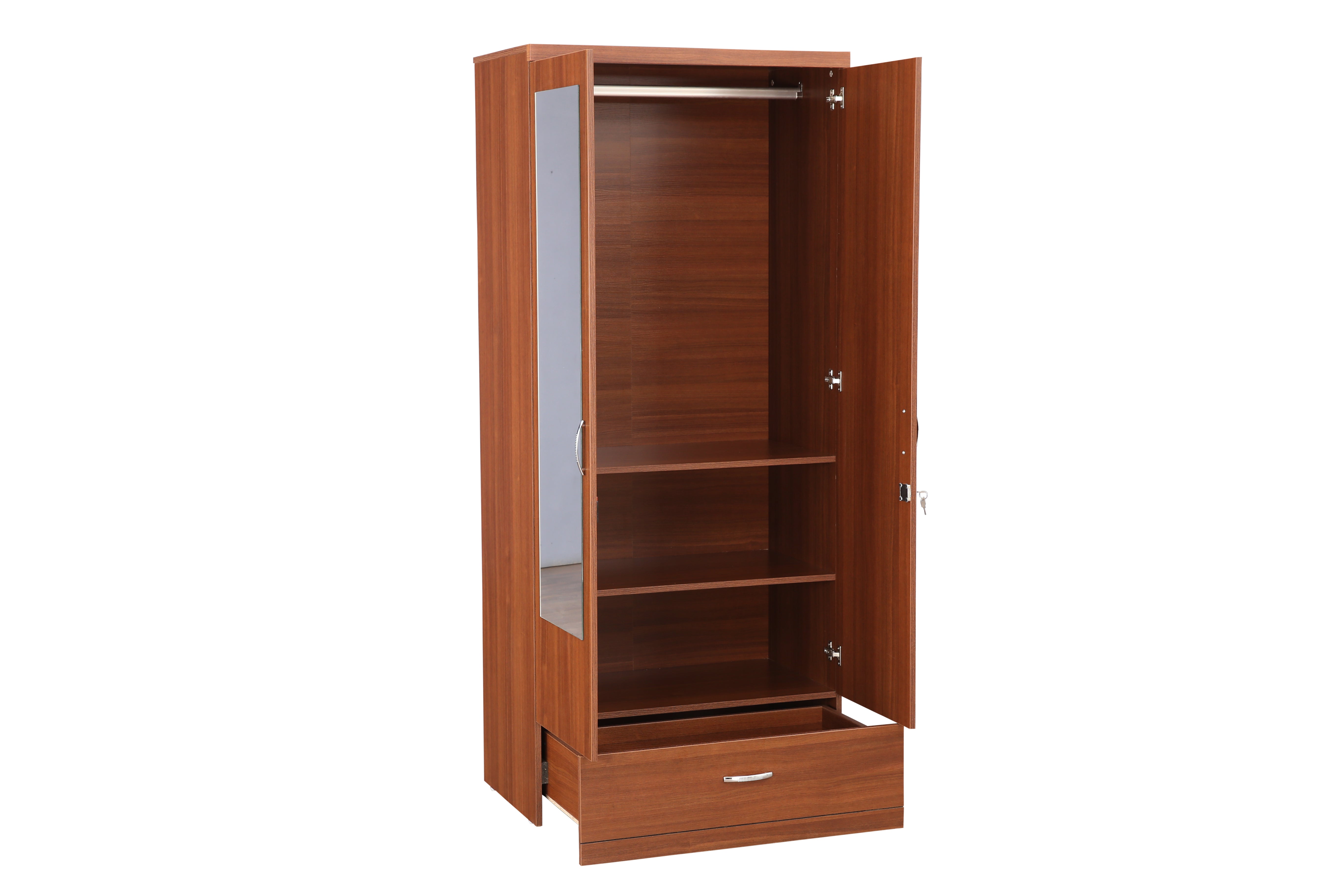 Ultima 2 door wardrobe in Walnut Colour