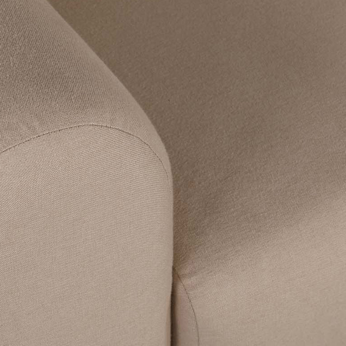 Bodhi Fabric Two Seater Sofa in Beige Colour