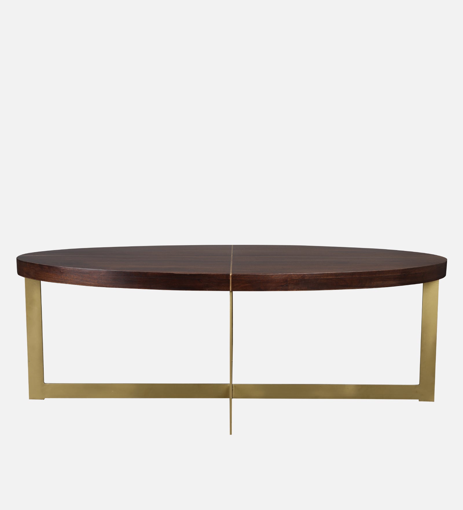 Augustin Solid Wood Center Table in Walnut Colour