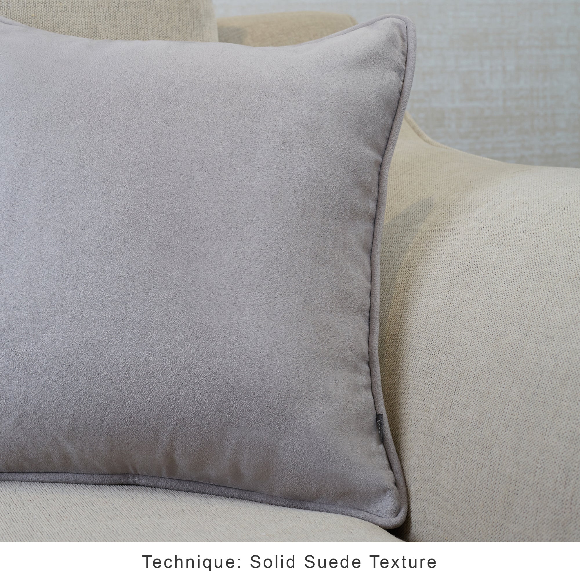 Nora Shades  Reversible Solid Cushion Cover 40X40 Cm in Grey Colour