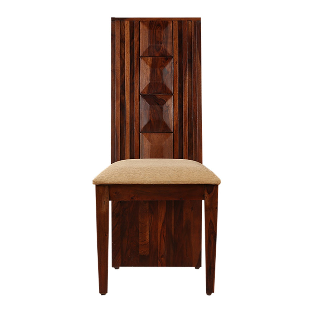 Woodrow Sheesham Wood(Rosewood) Dining Chair Set of 2 in Honey Colour