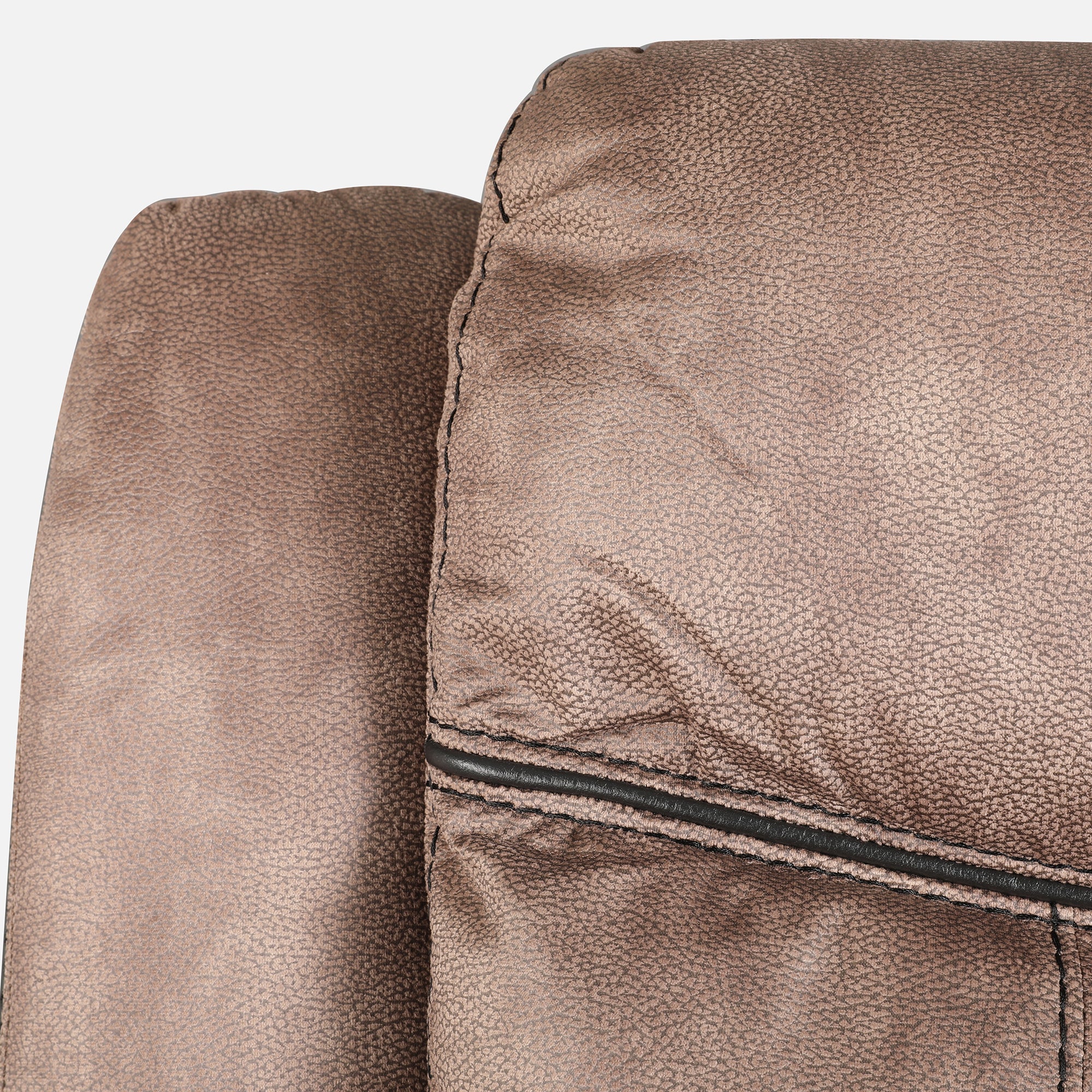 Enfield Fabric 1 Seater Rocker Recliner in Brown Colour