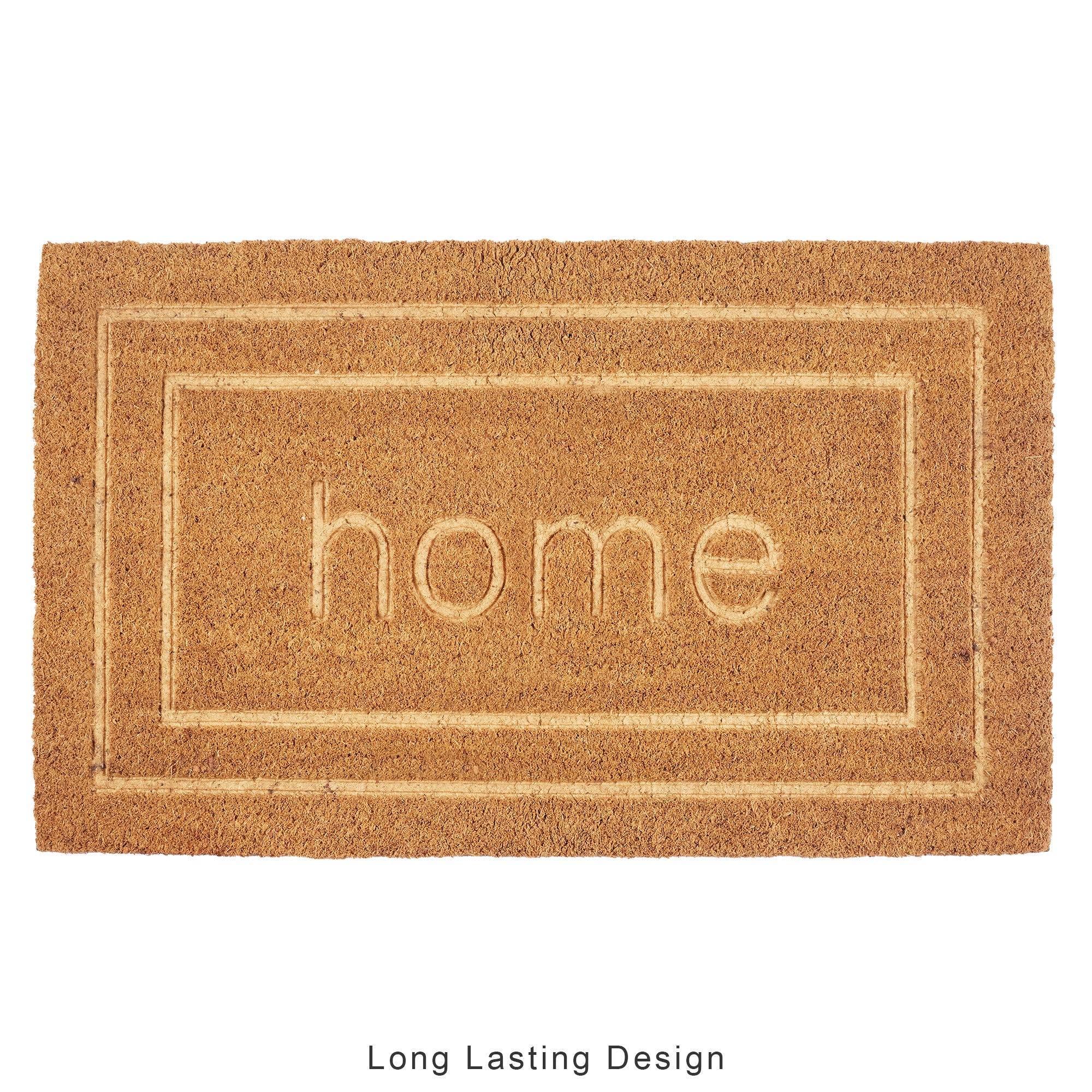 Natura  Home Embossed Coir Doormat 45x75 CM in Natural Colour