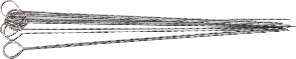 Barbeque Steel Skewers Sticks Medium in Silver Colour