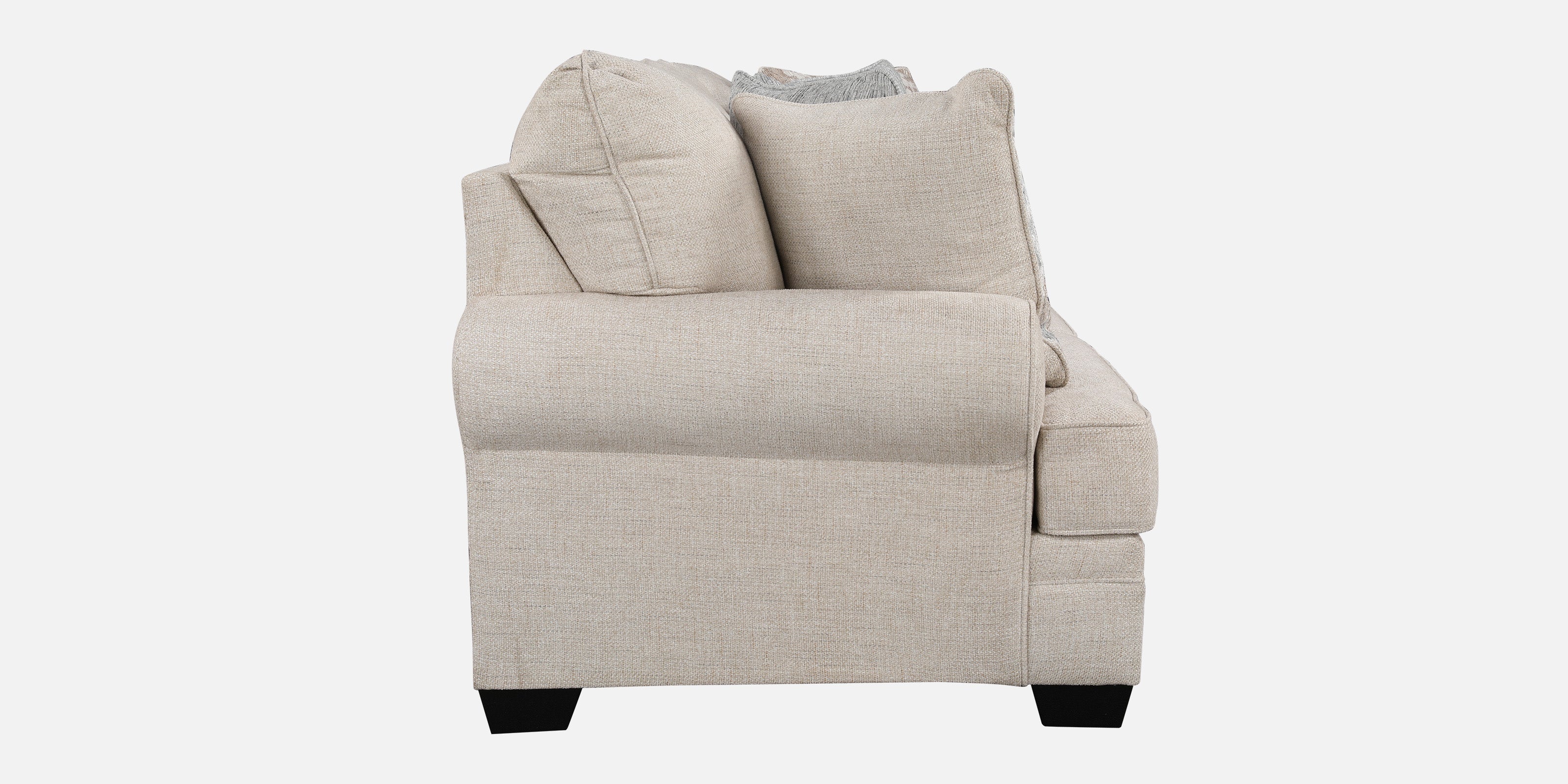 Thames Fabric Three Seater Sofa in Beige Colour