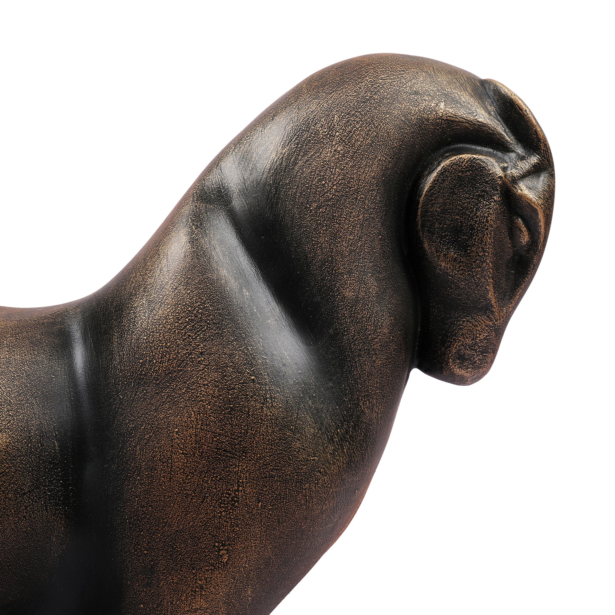 Stella Antique Finish Polyresin Contemporary Horse Table D&eacute;cor