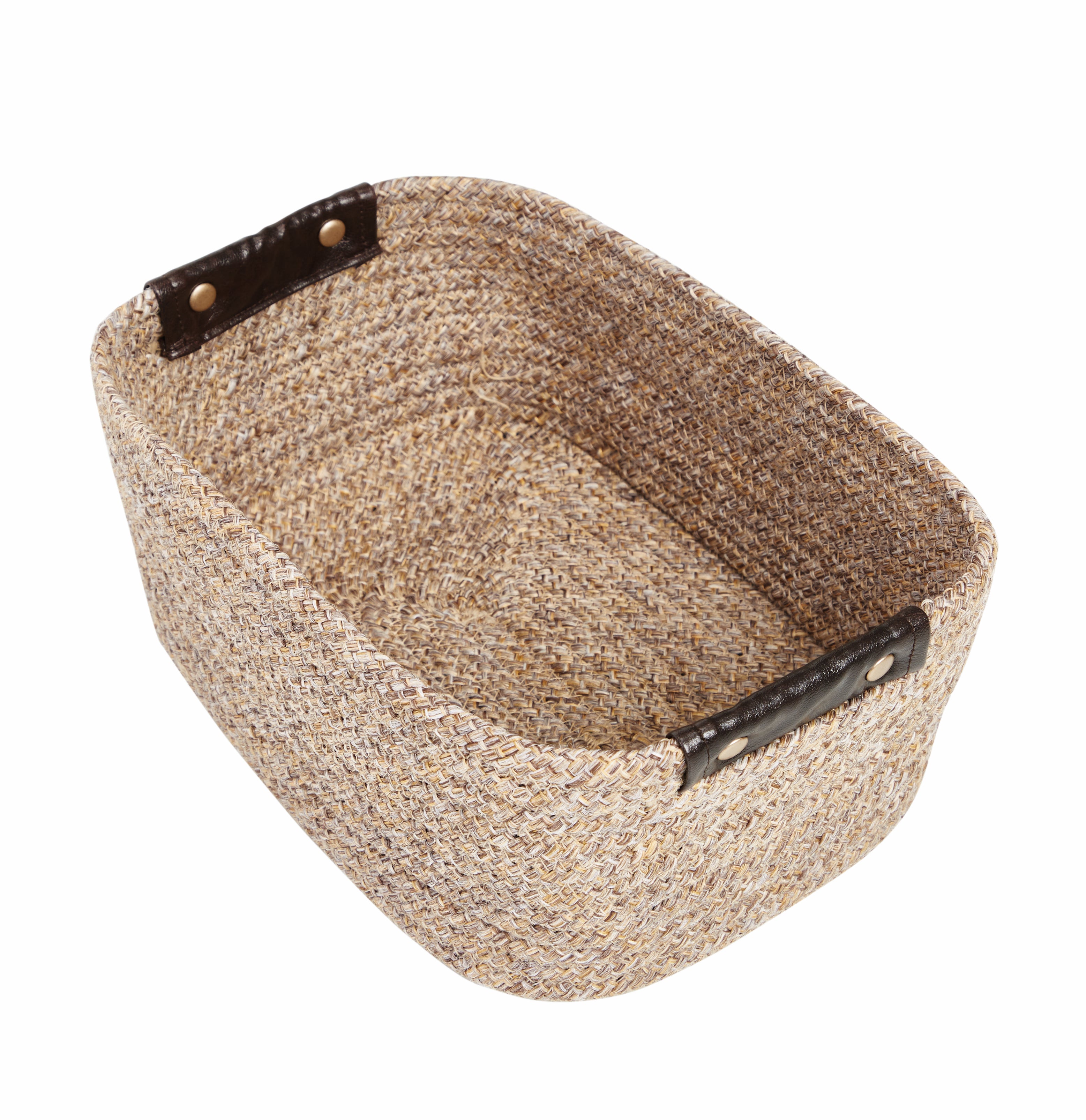 Kenso Polypropylene Living Essence Kenso Organizer Basket Medium in Beige Colour by Living Essence