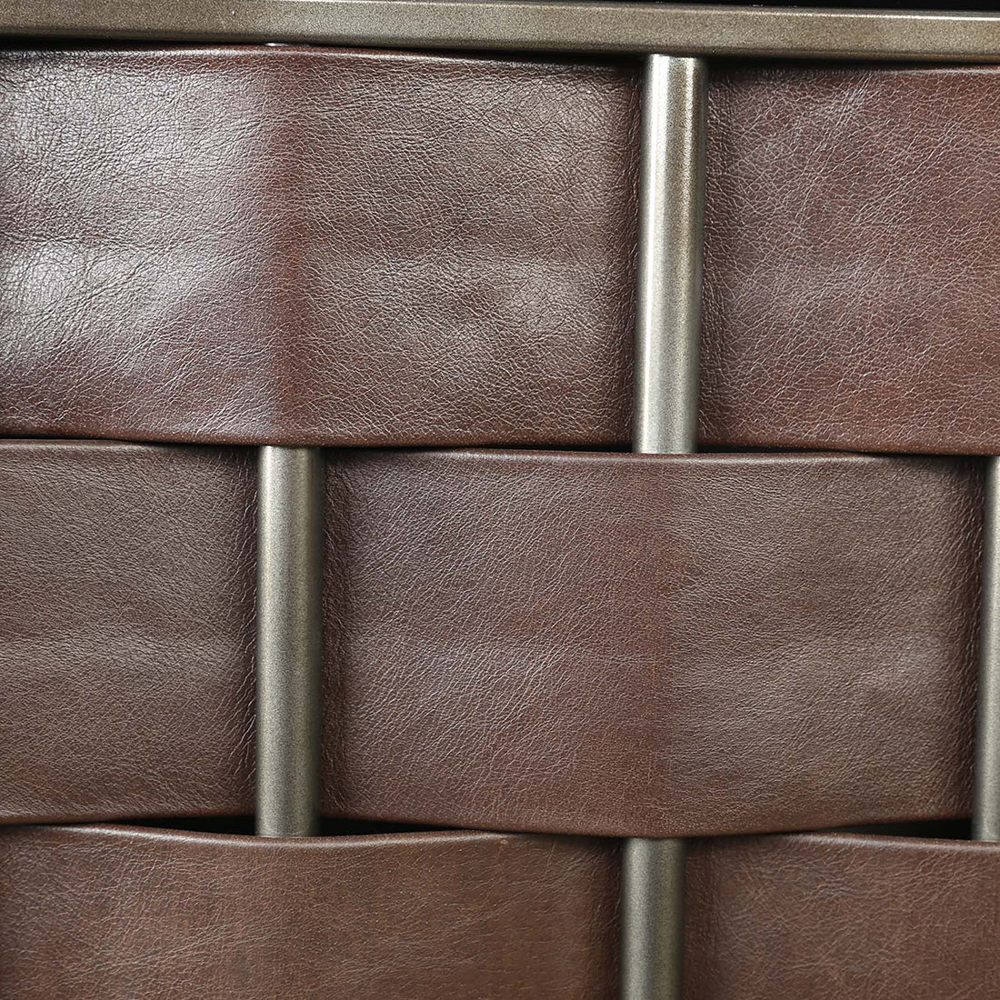 Theodore Metal Sideboard in Walnut Colour