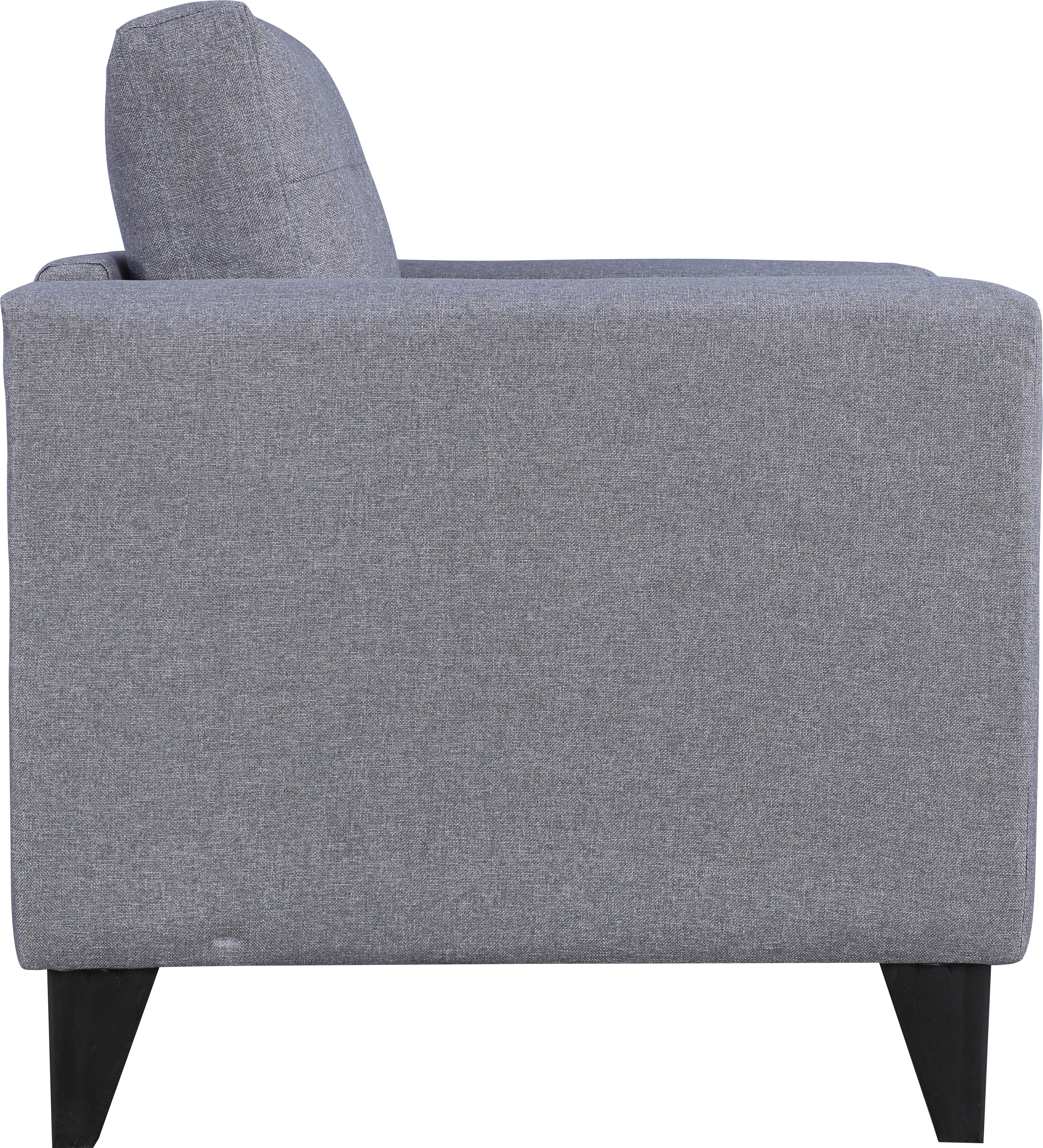 Garcia Fabric Single Seater Sofa in Grey Colour