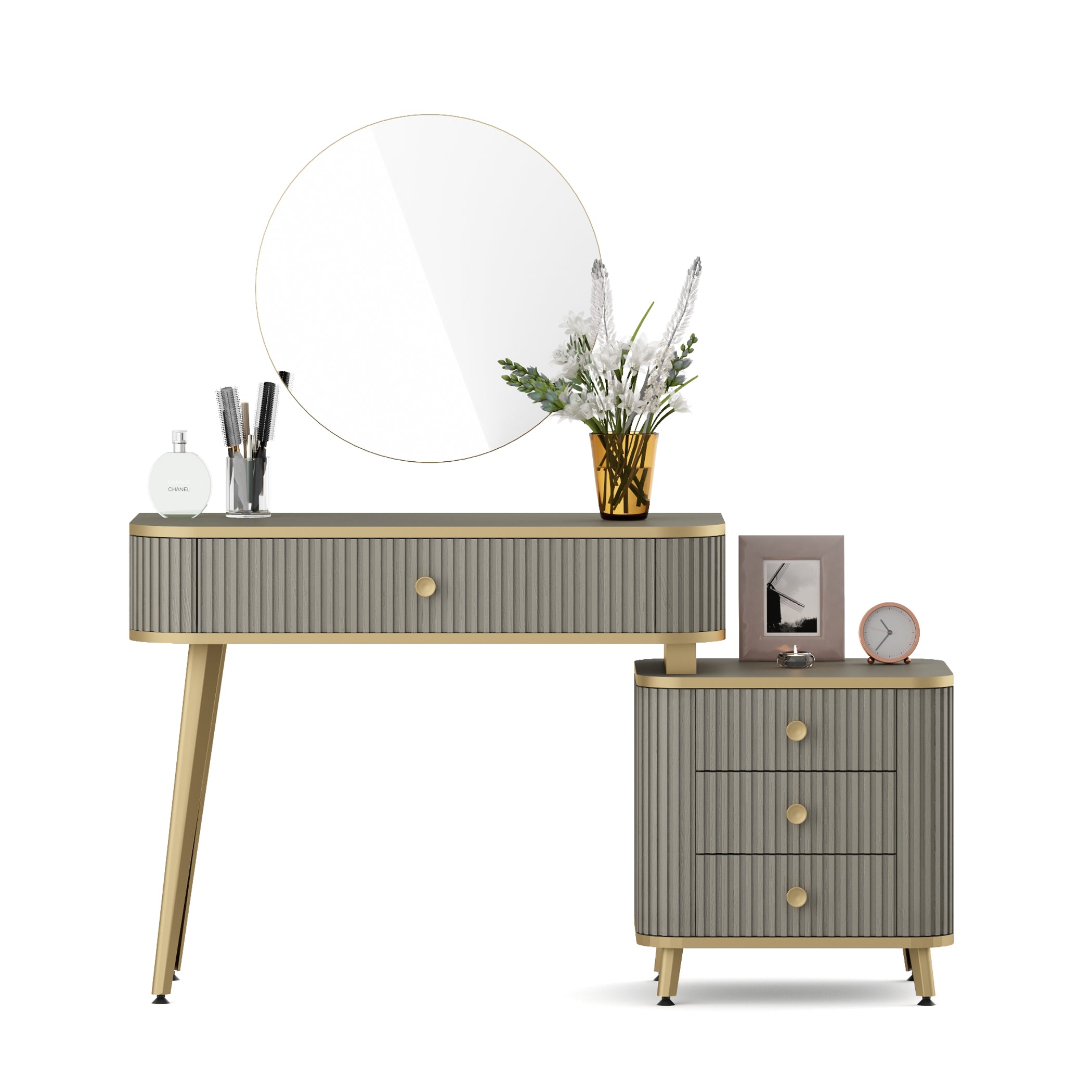 Asa Engineered Wood Dressing Table in Santana Oak Colour