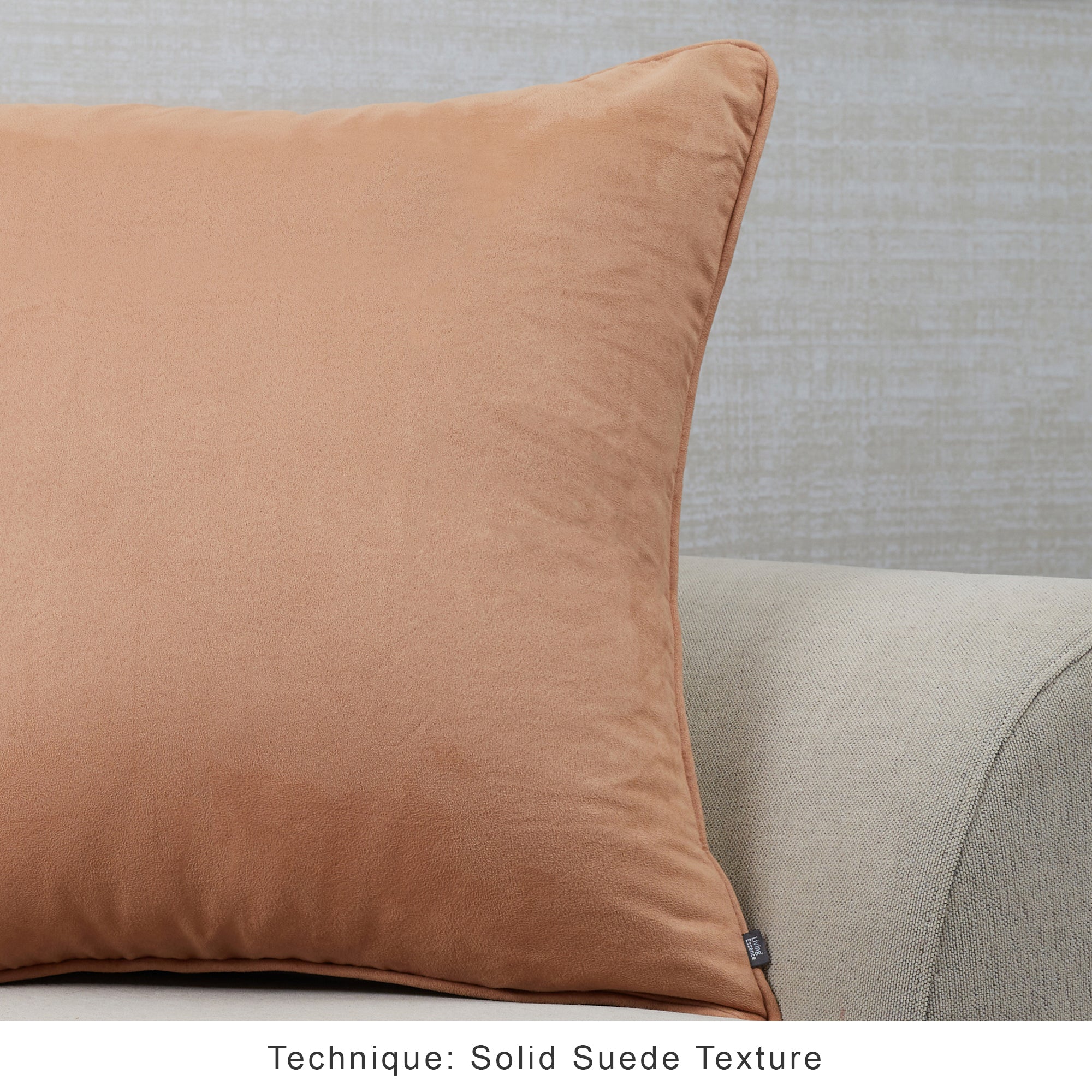 Nora Shades  Reversible Solid Cushion Cover 60X60 Cm in Tan Colour